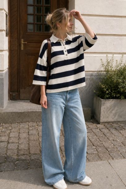 T5864-OFF WHITE/NAVY