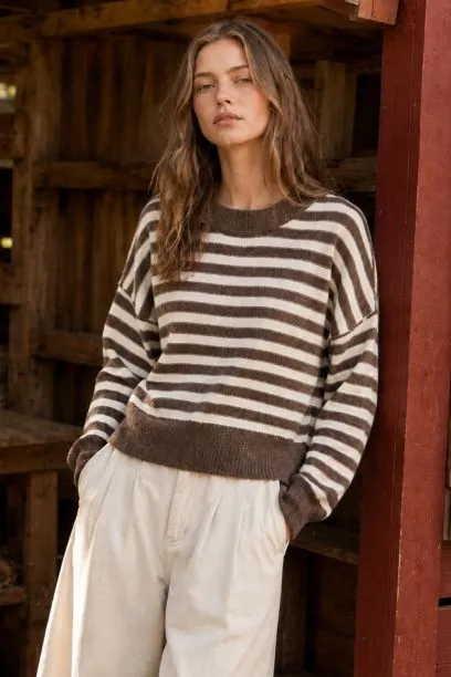 SWT71050A-BROWN MELANGE