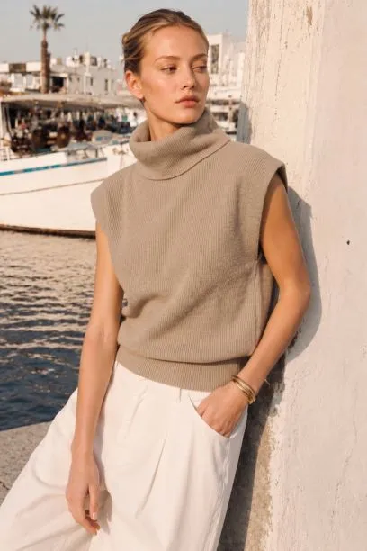 SWT70776-BEIGE MELANGE