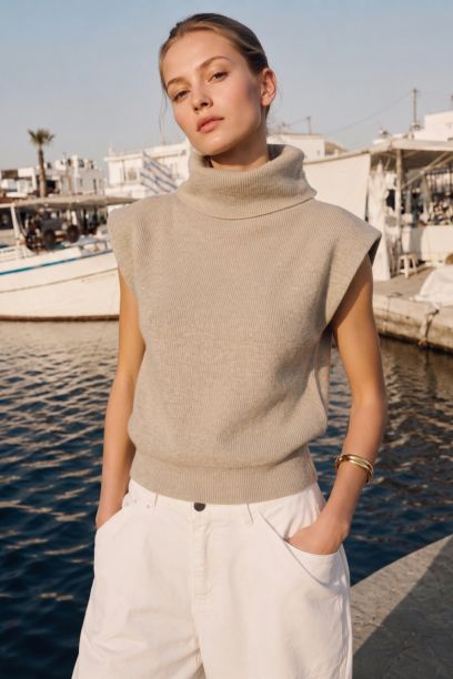 SWT70776-BEIGE MELANGE