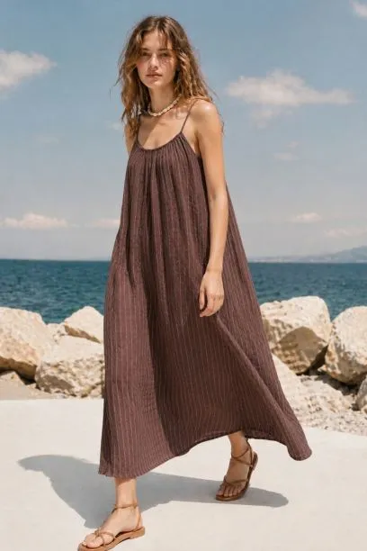 D2747B-BROWN STRIPE