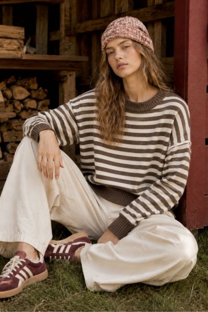 SWT71050A-BROWN MELANGE