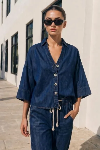 T6199SJA-DARK DENIM
